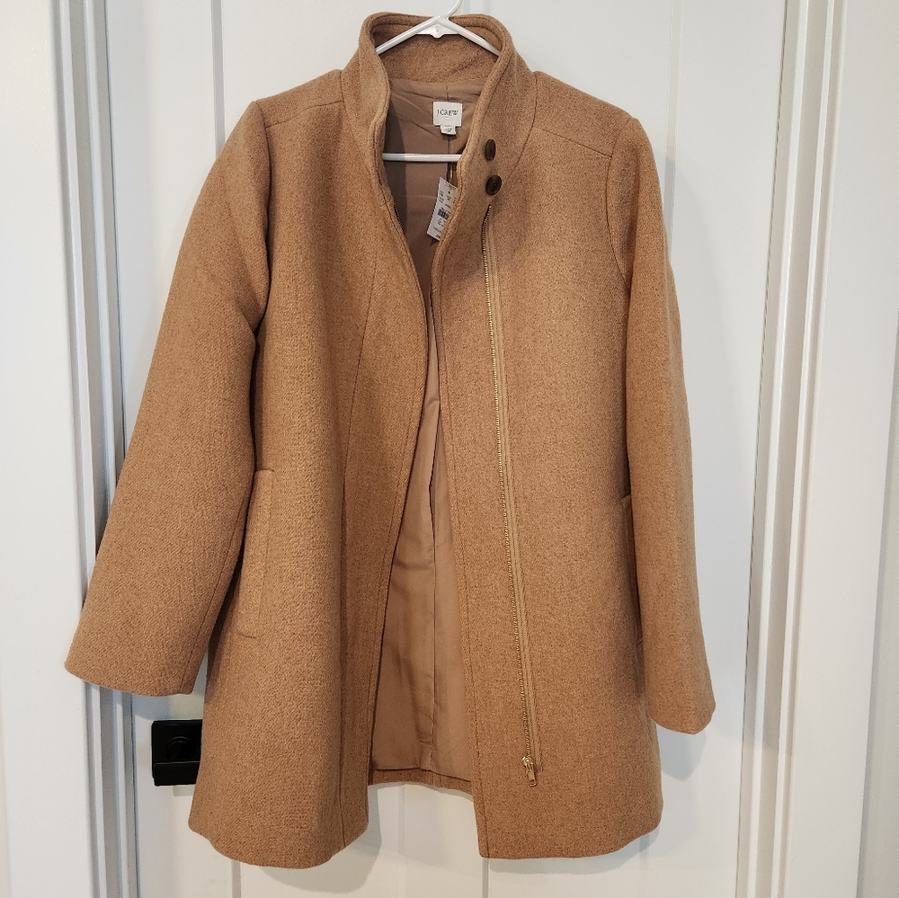 J.Crew Factory • Button Neck City Coat